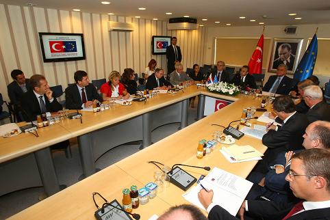 Minister for EU Affairs and Chief Negotiator Egemen Bağış and the MEDEF Delegation