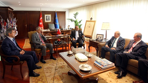 Egemen Bağıþ and a delegation From Foreign Economic Relations Board