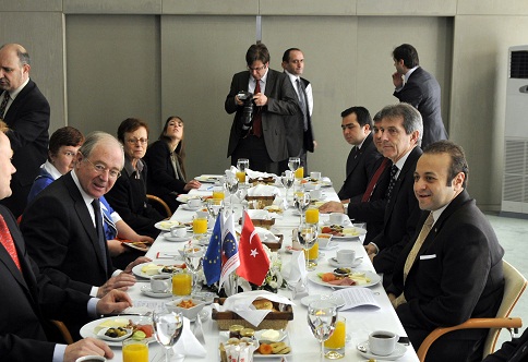 Fransız Senatosu Avrupa İşleri Komisyonu Başkanı Jean Bizet ile çalışma kahvaltısı 