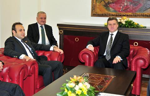 Makedonya Cumhurbaşkanı Gjorge Ivanov ile Görüşme 