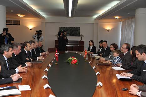 Makedonya Dışişleri Bakanı Antonio Miloşoski ile Görüşme