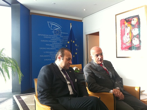 Avrupa Birliği Bakanı ve Başmüzakereci Egemen Bağış ve Avrupa Parlamentosu Dışilişkiler Komisyonu Başkanı Gabriele Albertini