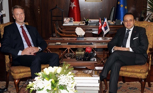 Ambassador Aivo Orav and Minister for EU Affairs and Chief Negotiator Egemen Bağış 