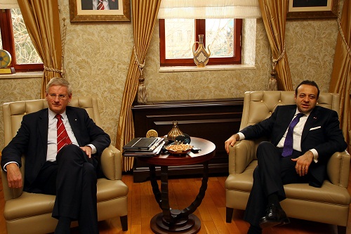 Carl Bildt and Egemen Bağış