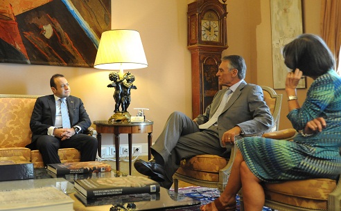 Cumhurbaşkanı Cavaco Silva ile görüşme