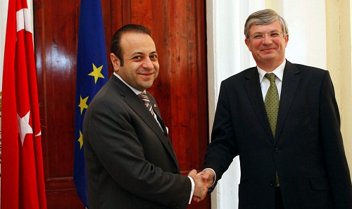 Egemen Bağış and Tonio Borg Egemen Bağış and Tonio Borg