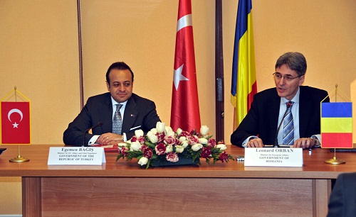 Egemen Bağış and Leonard Orban