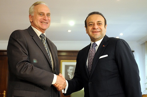 Francis Ricciardone ve Egemen Bağış Francis Ricciardone ve Egemen Bağış