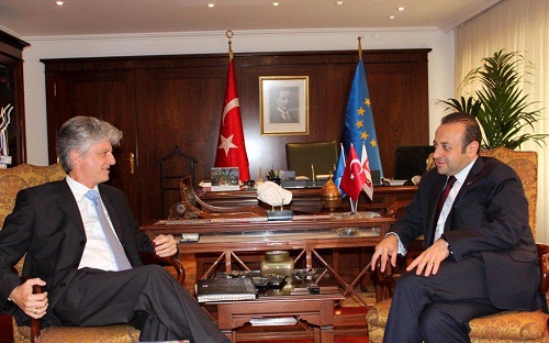 Egemen Bağış ve Klaus Otto Wölfer Egemen Bağış ve Klaus Otto Wölfer