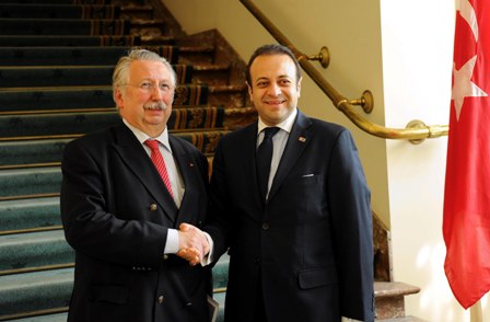 André Flahaut and Egemen Bağış André Flahaut and Egemen Bağış