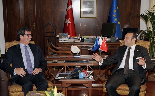 Jean Maurice Ripert ve Egemen Bağış Jean Maurice Ripert ve Egemen Bağış