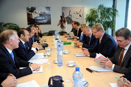 Egemen Bağış and Stefan Füle Egemen Bağış and Stefan Füle